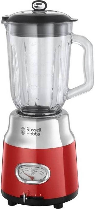 Batidora de Vaso RUSSELL HOBBS Retro 25190-56 (800 W - 1.5 L - Rojo)