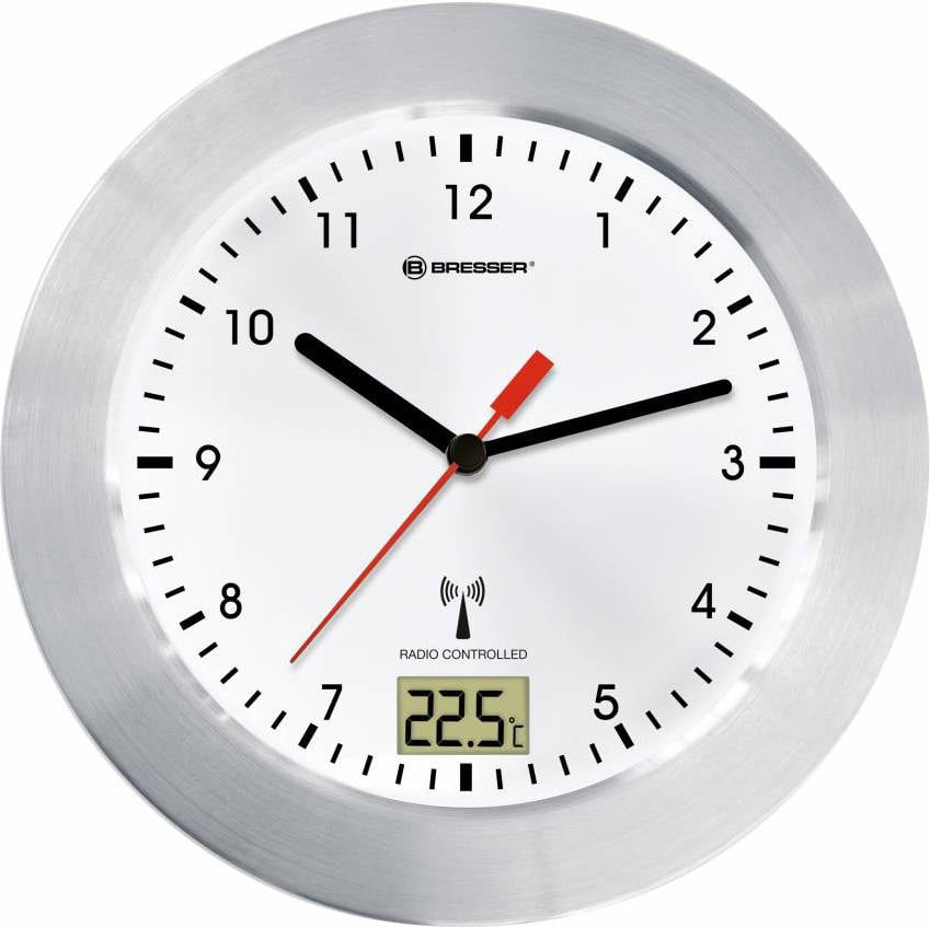 Reloj de Pared BRESSER OPTICS MYTIME BATH RC Blanco