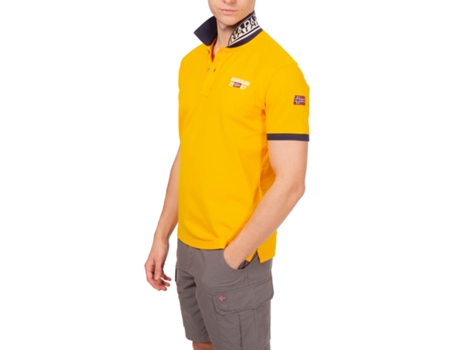 Polo de Hombre NAPAPIJRI Algodón Amarillo (S)