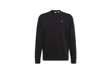 Sweat Decote Redondo Hombre New Original Levis Negro