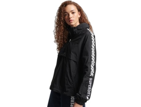 Abrigo SUPERDRY Poliéster Mujer (38 - Negro)