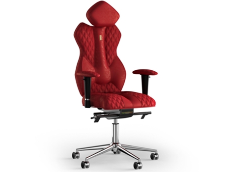 Silla de Oficina KULIK SYSTEM Tejido de Costura Real (Antara - Vermelho -130x50x50cm)