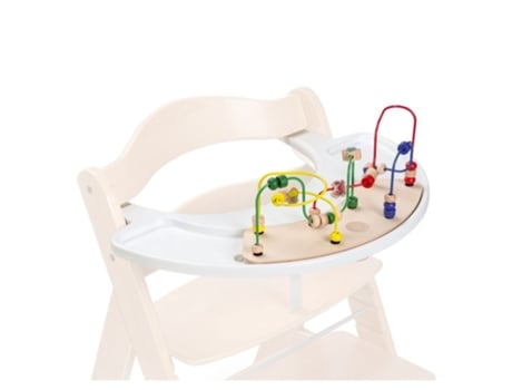 Juego Móvil De Madera Con Bandeja Alpha Play Moving Set Water Animals White De Para Trona Alpha HAUCK