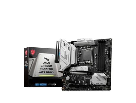 Motherboard MSI Mag B760M Mortar Wi-Fi DDR4 (Socket LGA1700 - Intel B760 - ATX)