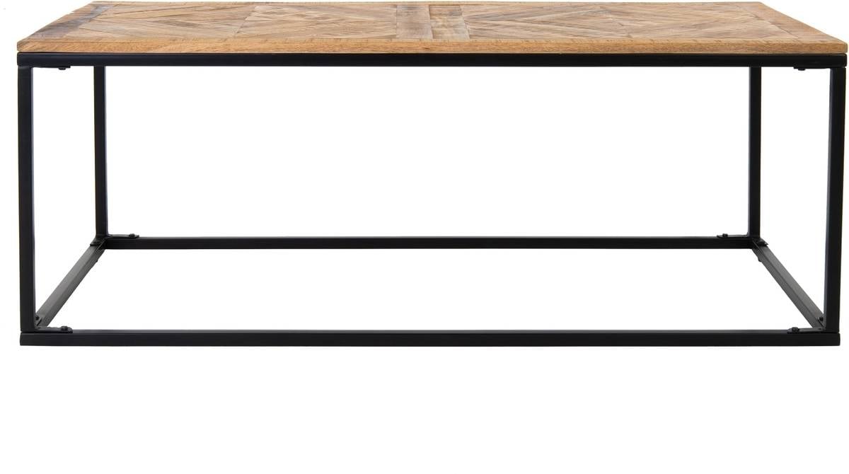 Mesa de Centro WOMO-DESIGN Malmö Madera Negro, Marrón  (120 x 60 x 46 cm)