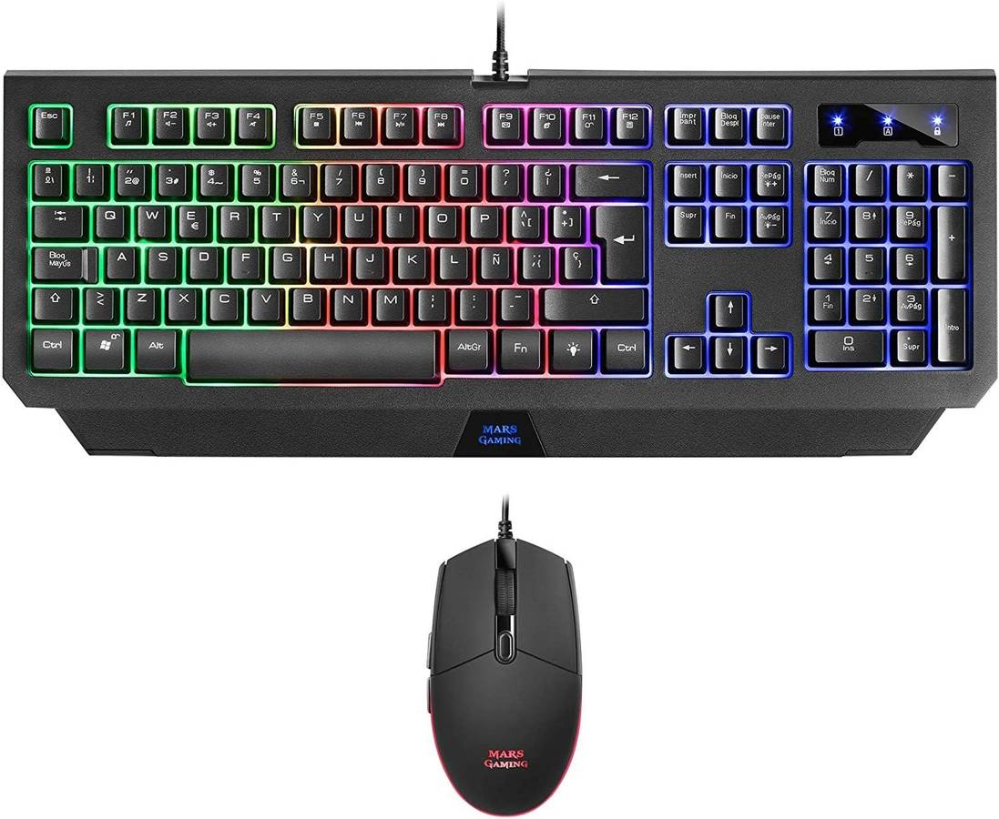 Bundle Gaming MARS GAMING MCP100ES (Teclado + Ratón)