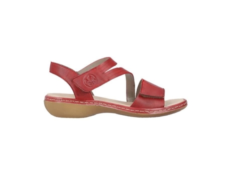 Sandalias de Mujer RIEKER Lugano Piel Rojo (40)