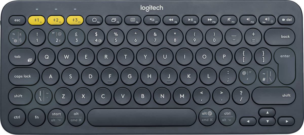 Teclado LOGITECH K380 (Inalámbrico - Español - Gris)