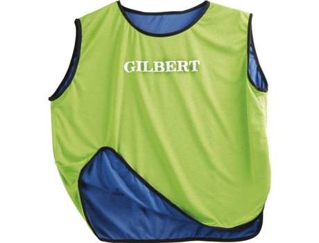 Camiseta de Niños para Rugby GILBERT Casulla Réversible Verde (Talla Única)