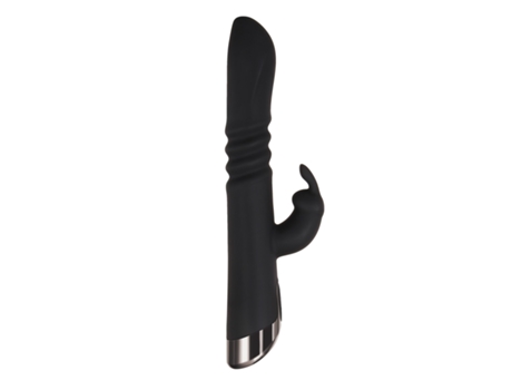 Vibrador De Empuje Rápido Rapid Rabbit Negro EVOLVED