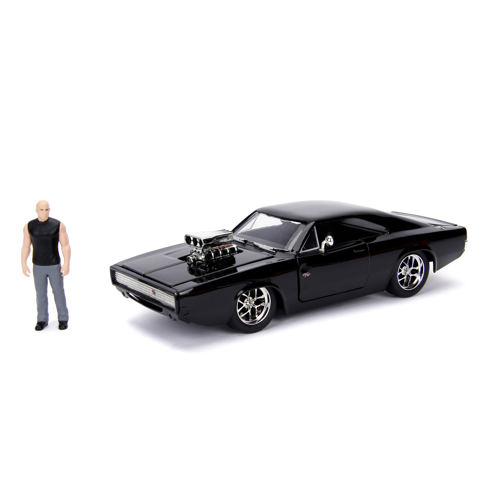 Figura de Acción JADA Fast&Furious Dodge y figura Toreto (Edad Minima: 8)