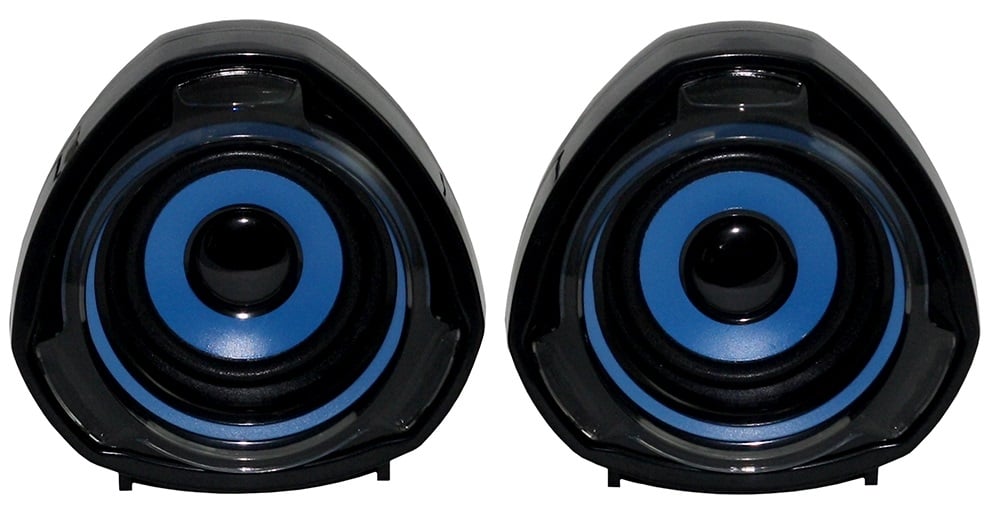 Altavoces 2.0 WOXTER Big Bass 70 azul (PC y MP3 - 15 W - Control de volumen)