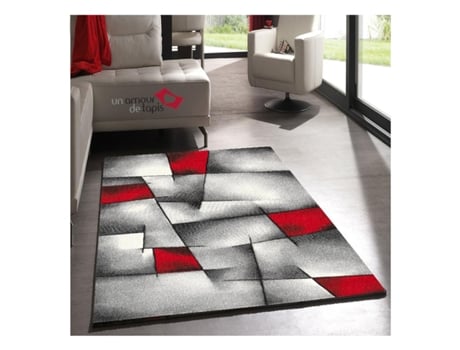 Alfombra MERINOS (160 x 230 - Poliprolileno - Rojo)