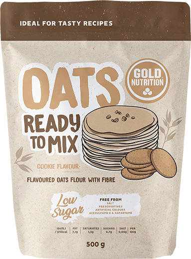 Complemento Alimentar GOLDNUTRITION Oats Ready To Mix Cookie (Polvo Soluble - 500 gr)