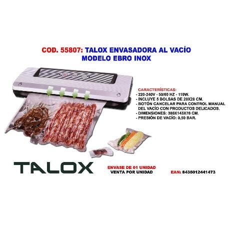 Talox envasadora al vacio modelo ebro inox  qf-vs661ja