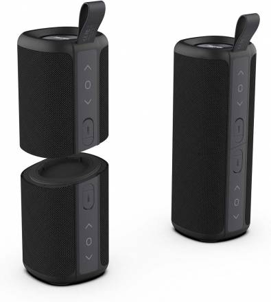 Altavoz Bluetooth PRIXTON Aloha Divisible en Dos (20 w - Negro)