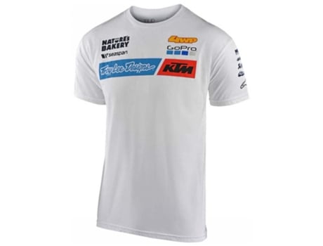 Camiseta de Hombre para Motociclismo TROY LEE DESIGNS Ktm Blanco (2XL)