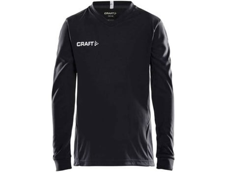 Camiseta de Hombre para Fútbol CRAFT Squad Solid Negro (12/14 Años)