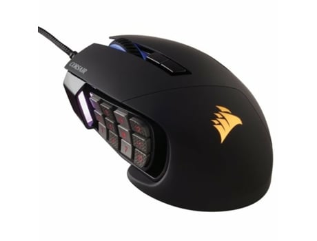 Ratón Óptico CORSAIR Scimitar PRO (Negro - USB)