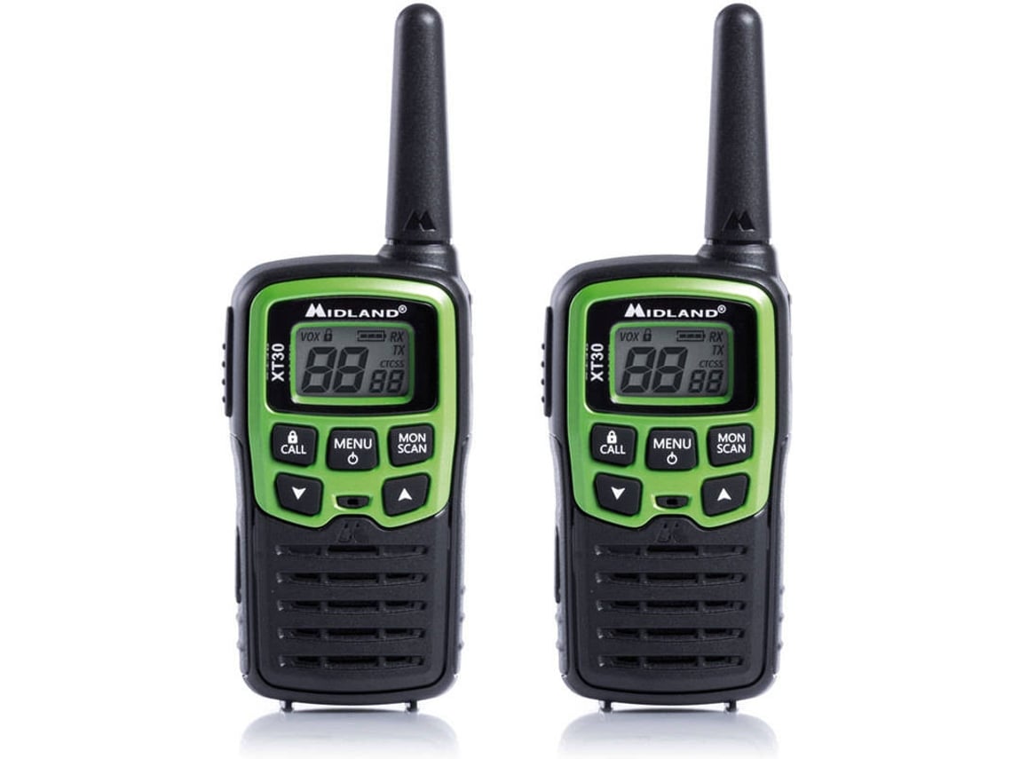 Walkie-talkie MIDLAND XT-30 C1177 (8 Canales - 6 Km - Hasta 12h de autonomía - Negro)