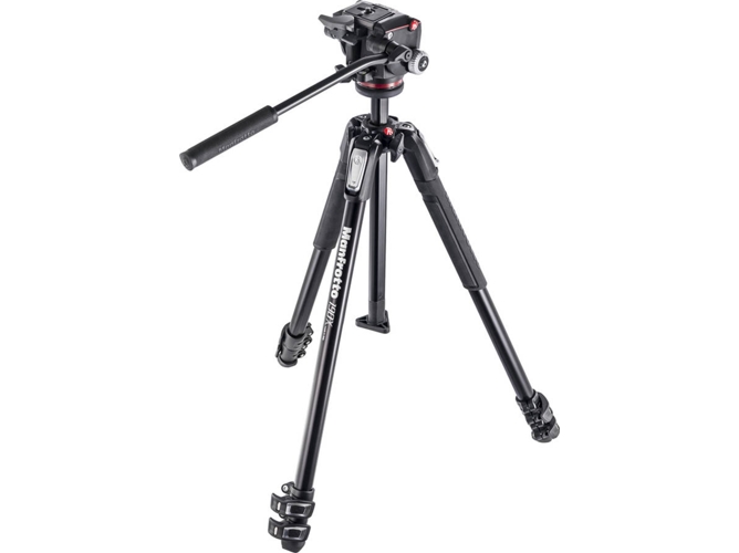 Trípode MANFROTTO MK190X3-2W (3D Pan & Tilt - Altura Máxima: 14.5 cm - Aluminio)