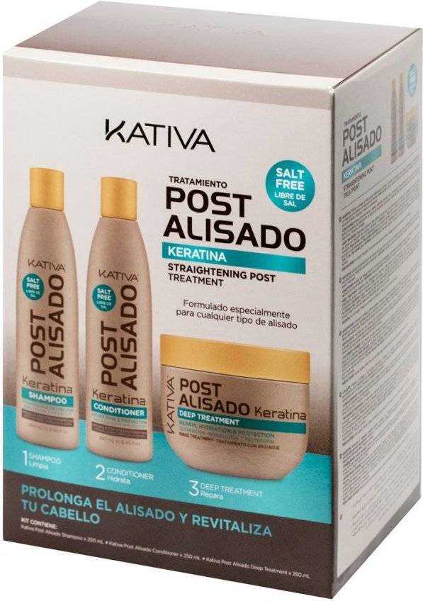 Champú KATIVA Post Straightening Treatment