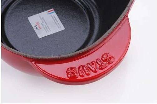 Cocotte Cereza De hierro colado staub cacerola heart