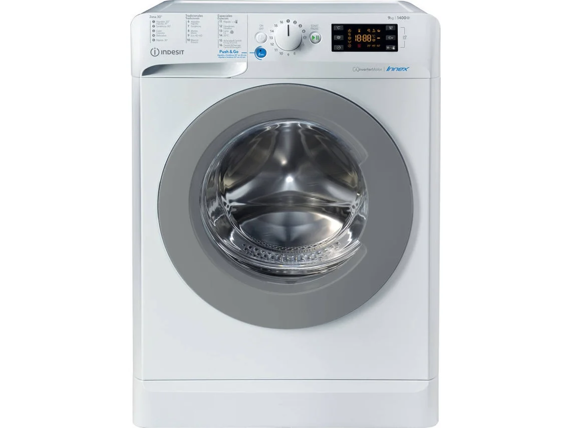 Lavadora INDESIT BWE 91496X WSV SPT (9 kg - 1400 rpm - Blanco)