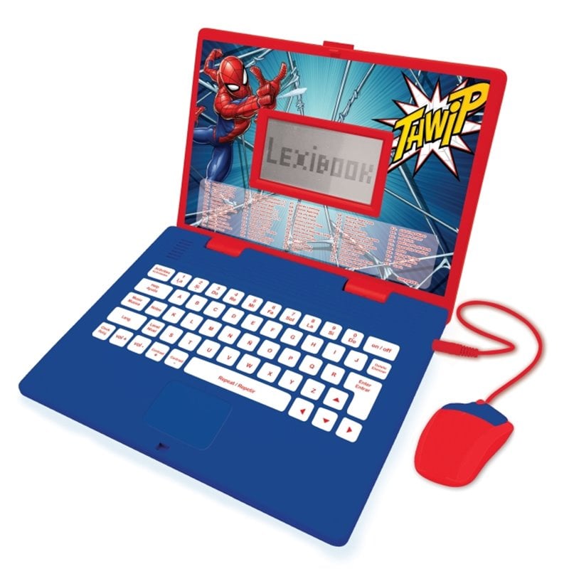 Ordenador portátil educativo DISNEY Lexibook Spider Man (bilingüe español/inglés)