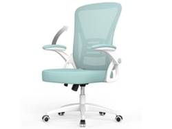 Silla de Escritorio Operativa Ergonómica NASPALURO con Reposabrazos Ajustables 90 Silla giratoria Ajustable en altura 360 (Verde)