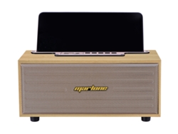 MARLONE Chicago Altavoz Bluetooth 5.0 portátil de 8 W en madera de haya Beige