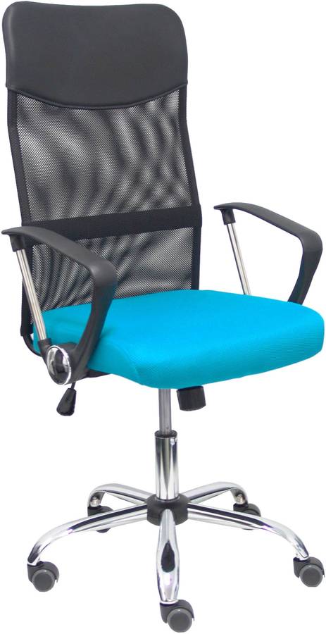 Silla Operativa PYC Gontar Turquesa Azul (Brazos Ajustables - Malla)