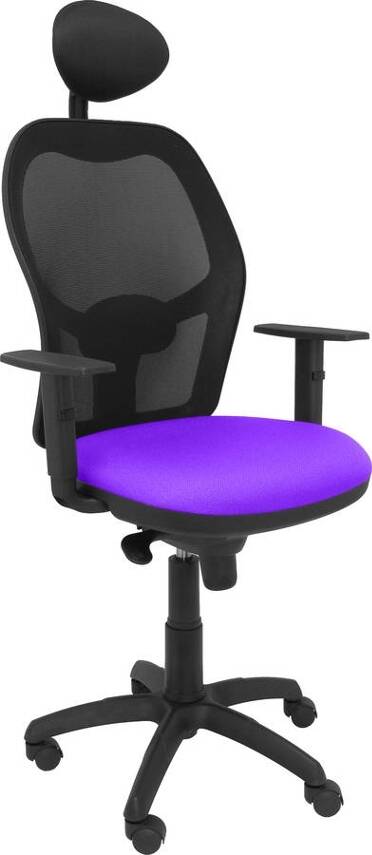 Silla de Escritorio Operativa PYC Jorquera C Morado N (Brazos Ajustables - Malla)