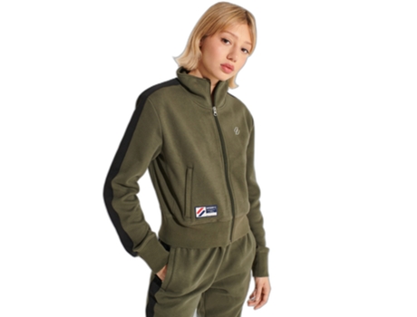 Chaqueta de Mujer para Fitness SUPERDRY Chándal Code Verde (42)