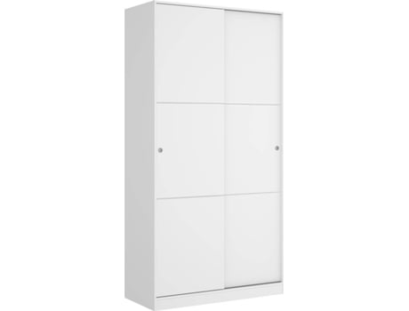 Homekit Armario 2 puertas correderas blanco brillo 100x204x50cm ropero dkit plus 100