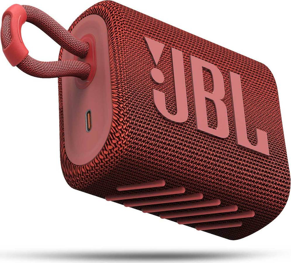 Altavoz Bluetooth JBL Go 3 (Autonomía: Hasta 5 h - Rojo)