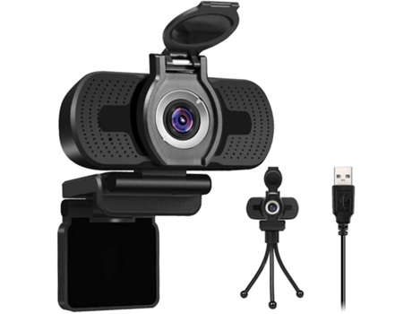 Chronus HD Webcam 1080P con micrófono Pc Desktop Usb Streaming Webcams con cubierta de privacidad y trípode para grabación de videollamadas BISBISO...