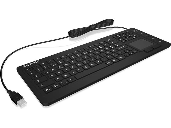 Keysonic Ksk6231inel Usb qwertz negro teclado interruptor ksk6231 con cable layout