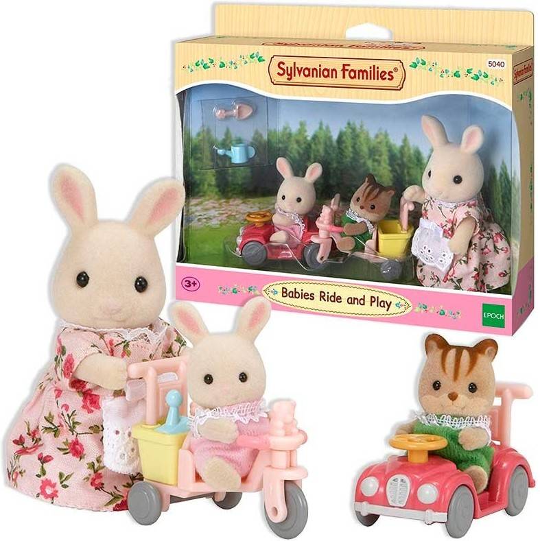 Figuras SYLVANIAN FAMILIES Babies Ride and Play