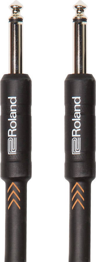 Cable De Instrumento la serie black roland con jacks 14 pulgada rectorecto 15 longitud ricb5 audio 1.5