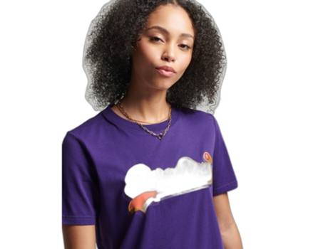 Camiseta de Mujer SUPERDRY Morado (M)