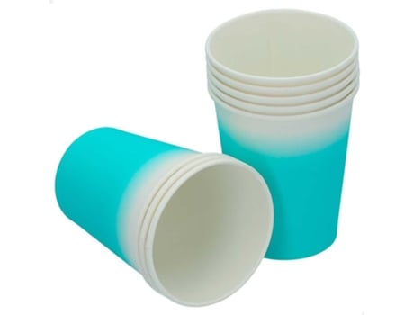 Pack 8 Vasos Desechable Verde Agua 200 Ml GENÉRICO