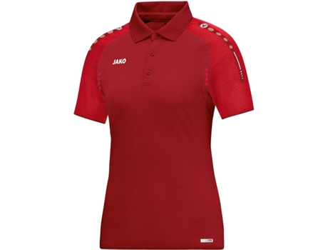 Polo para Mujer JAKO Champ Rojo para Multideportes (34-36)