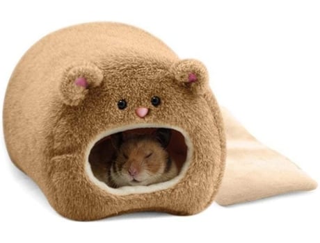 Hamster Mouse Warmer Colchón Fleece Hut Hamaca Colgante Lindo Animal Pequeño Juguete ELKUAIE