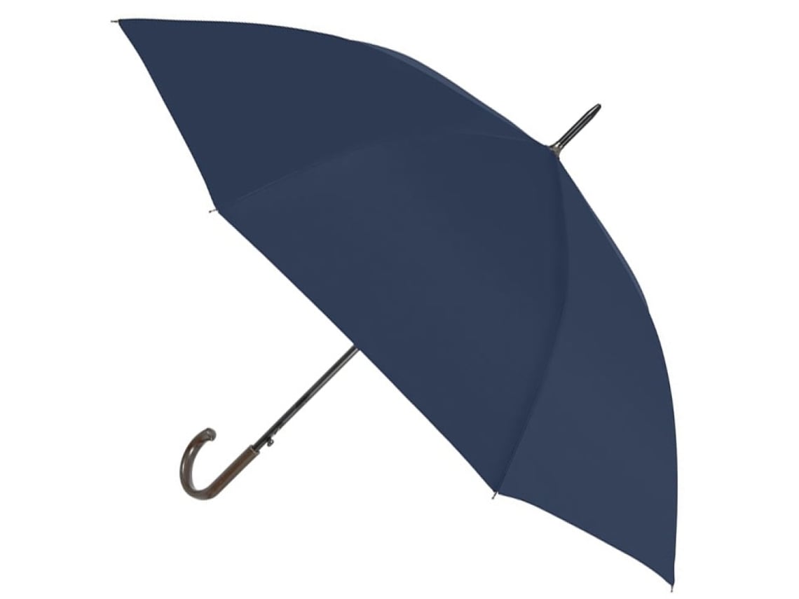 Paraguas largo automático estampado en marrón · Perletti