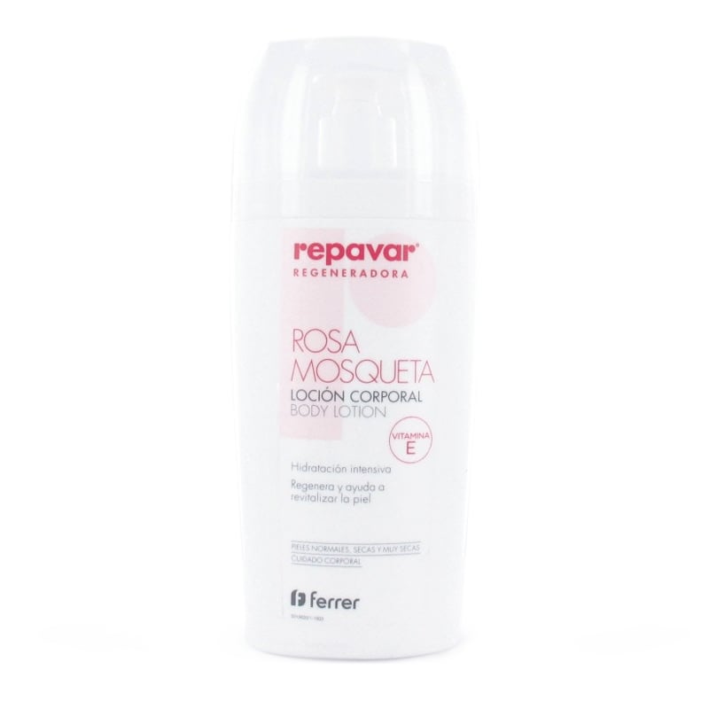 Repavar Hidratante Corporal fórmula con rosa mosqueta y vitamina e regenera ayuda revitalizar piel crema locion 500