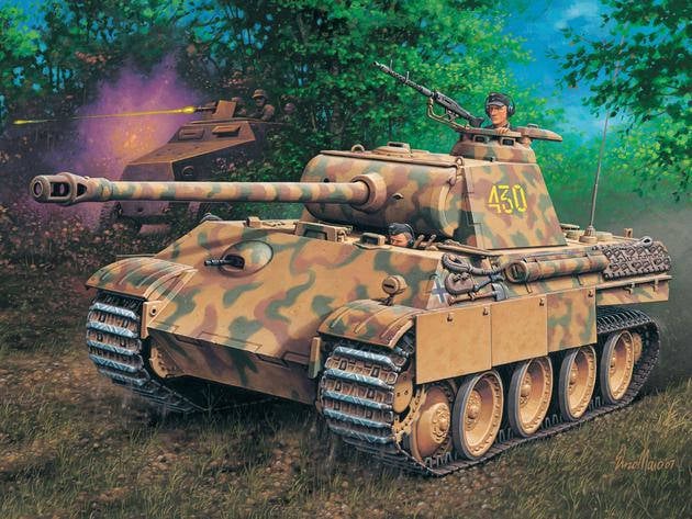 Revell Pzkpfw V panther ausf.g sd.kfz. 171 maqueta kit de escala 172 03171