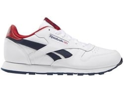 Zapatillas REEBOK Classic Leather Niños (35 - Blanco y Azul)