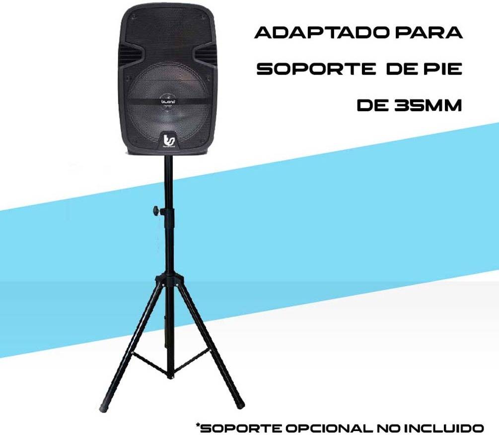 Altavoz Bluetooth BIWOND TS12" (200 W - Autonomía: 4 horas - Negro)