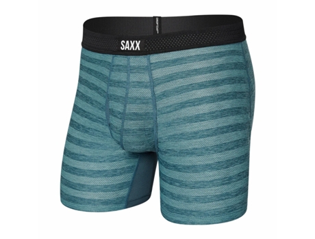 Bóxer de Hombre SAXX Calzoncillos Droptemp Cooling Mesh Verde (S)